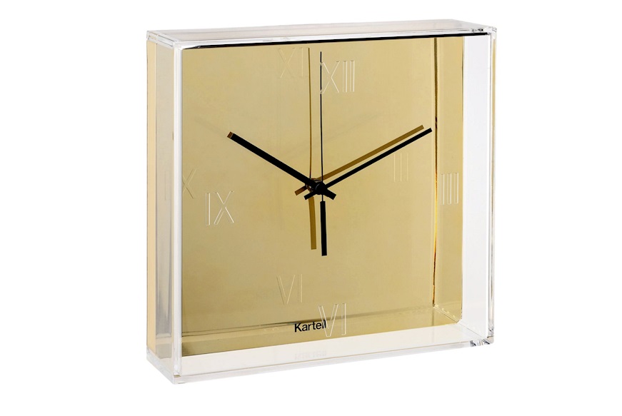 Wall clock Tic&Tac gold metal Kartell