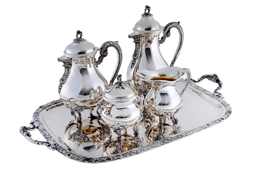 Tray silver for coffee set Selezione Zanolli