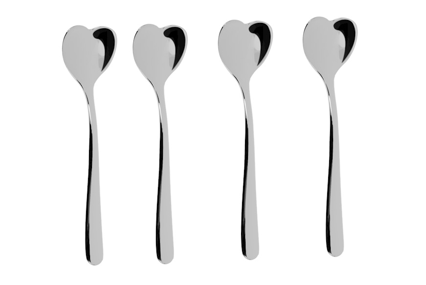 Set of coffee spoons MMIO8 steel 4 pieces Alessi