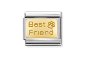 Best Friend Composable acciaio e oro