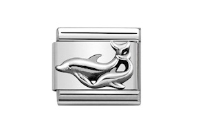 Delfini Composable acciaio e argento