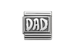 Dad Composable acciaio e argento