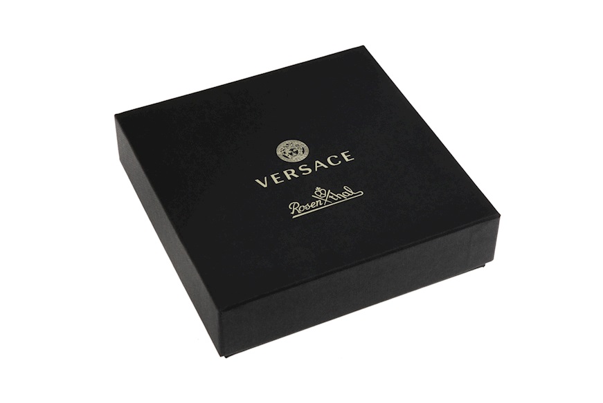 Piattino Holiday Alphabet porcellana lettera V Versace