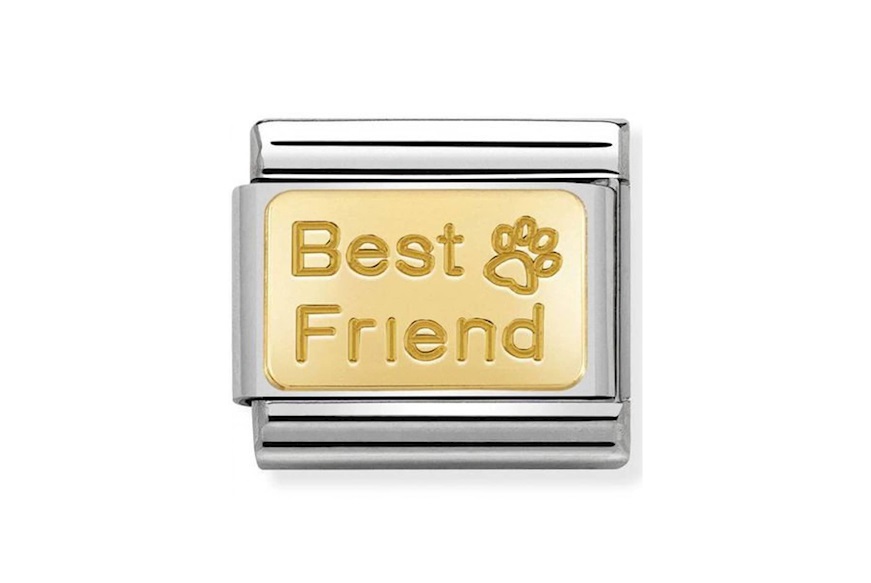 Bracciale Composable acciaio gatto best friend Nomination