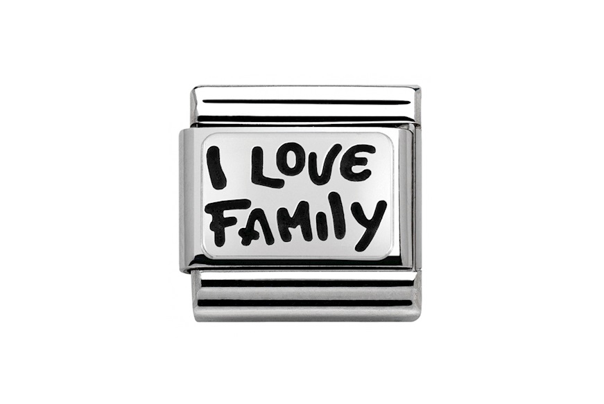Bracciale Composable acciaio I love family Nomination
