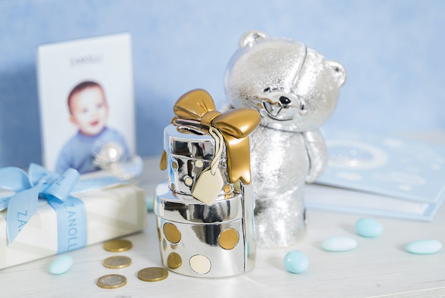 Teddy Bear Money Bank Forever Friends with gifts Selezione Zanolli