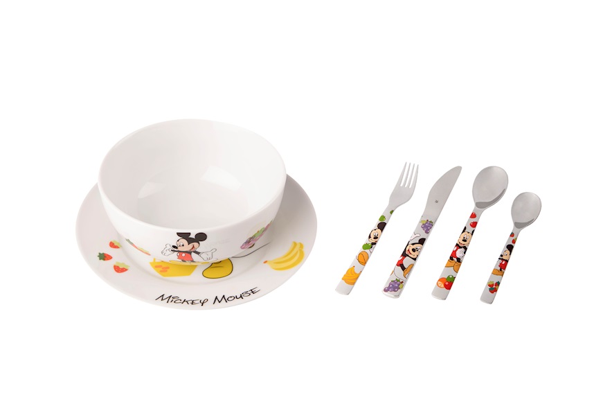 Set pappa Mickey Mouse porcellana composto da 6 pezzi WMF