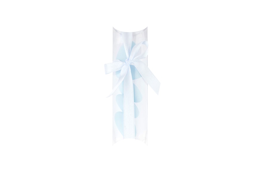 Tubo Portaconfetti con confetti azzurri Selezione Zanolli