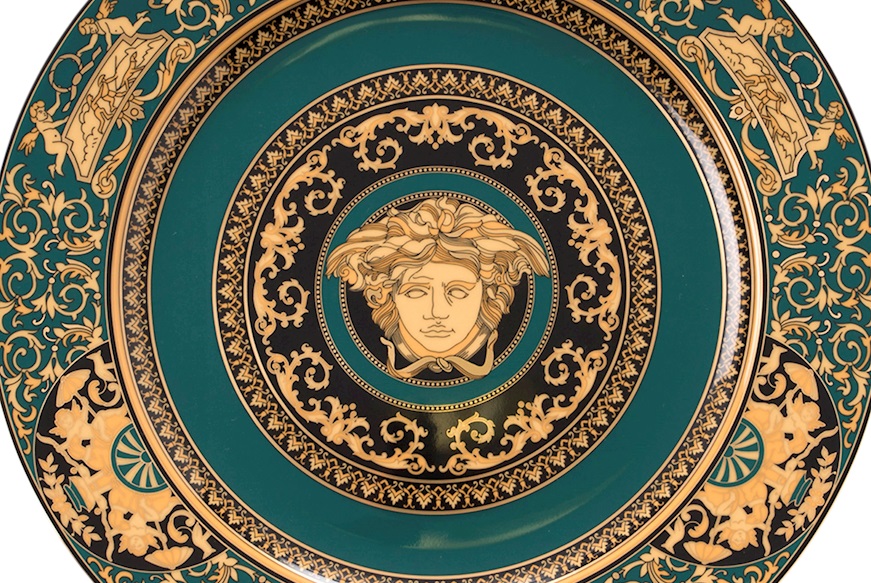 Charger plate Medusa Jupiter porcelain Versace