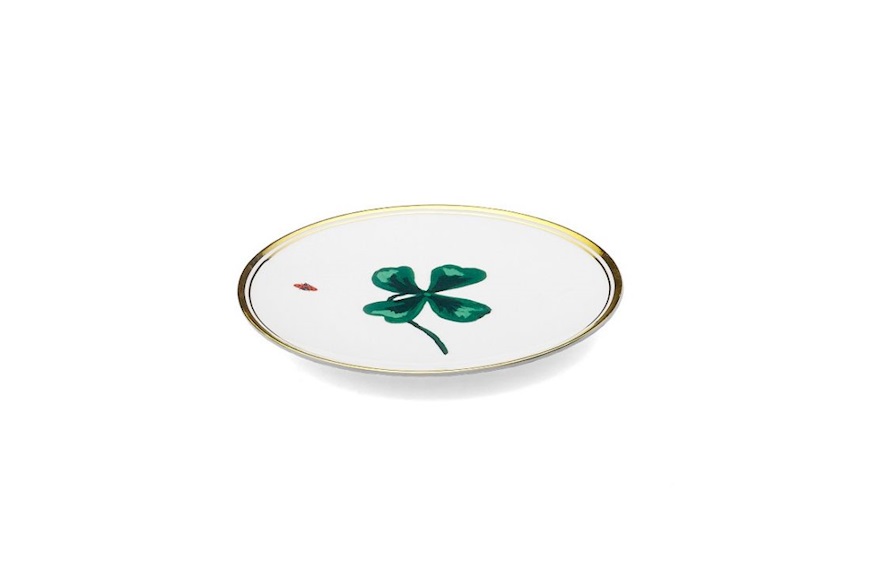 Little plate La Tavola Scomposta porcelain Quadrifoglio Bitossi home