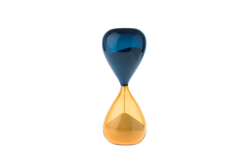 Clessidra Murano glass amber and horizon Venini