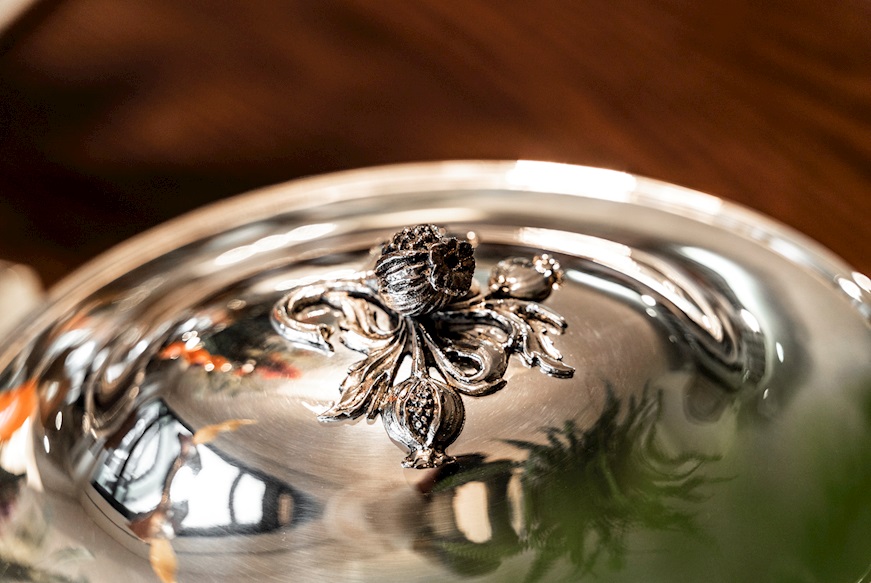 Oval soup tureen silver in English style Selezione Zanolli