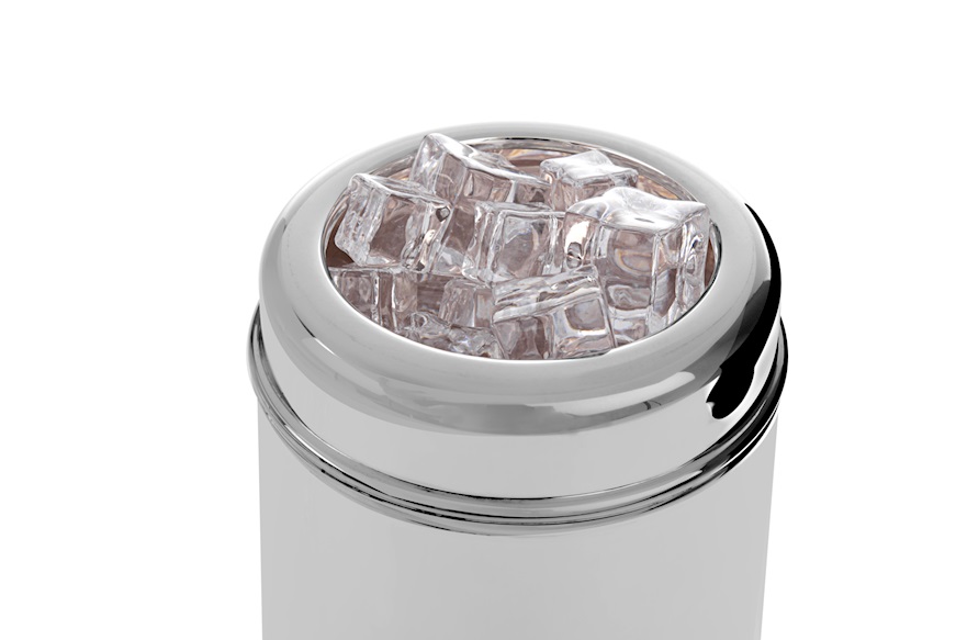 Thermos ice bucket English silver with lid Selezione Zanolli