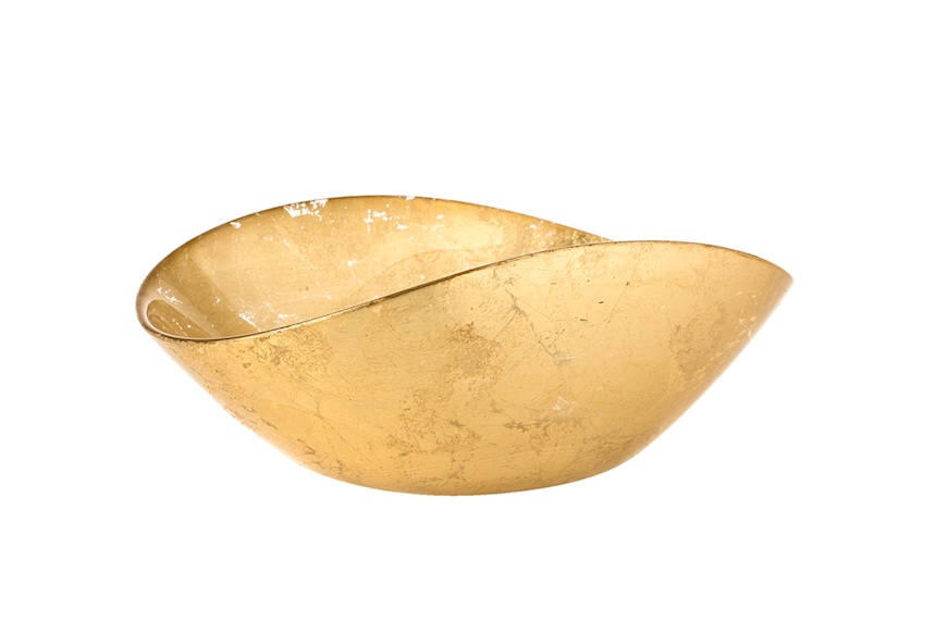 Bowl Sole e Luna foglia oro Dogale