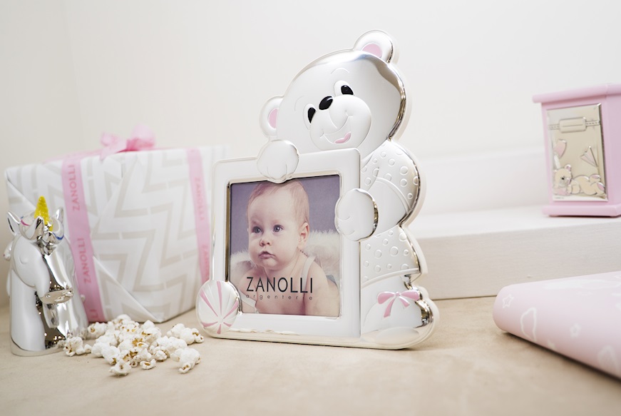 Picture frame Music Box with teddy bear decoration Selezione Zanolli