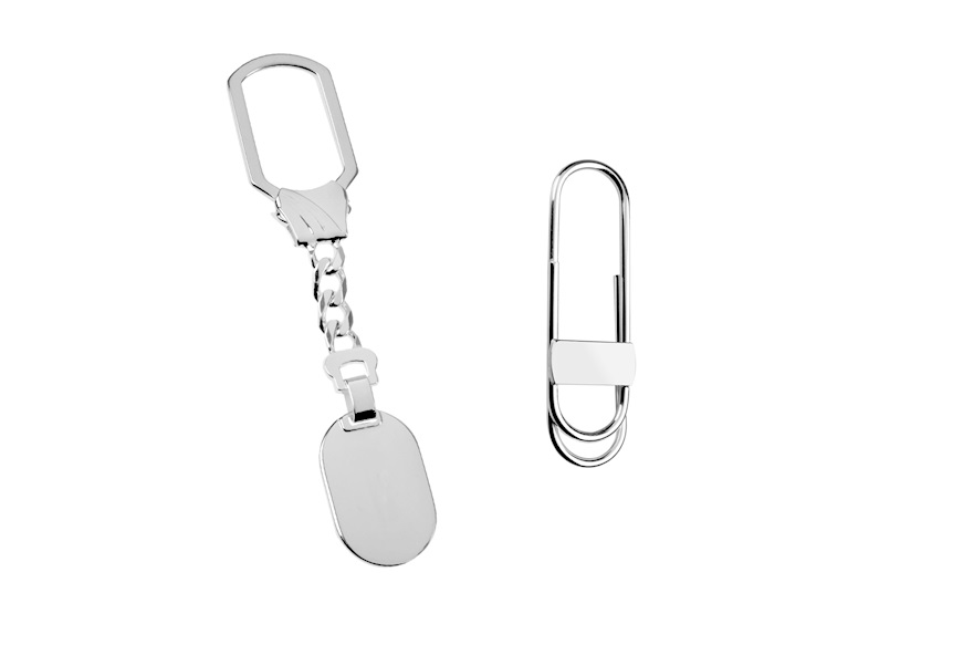 Keychain and money clip set silver Selezione Zanolli
