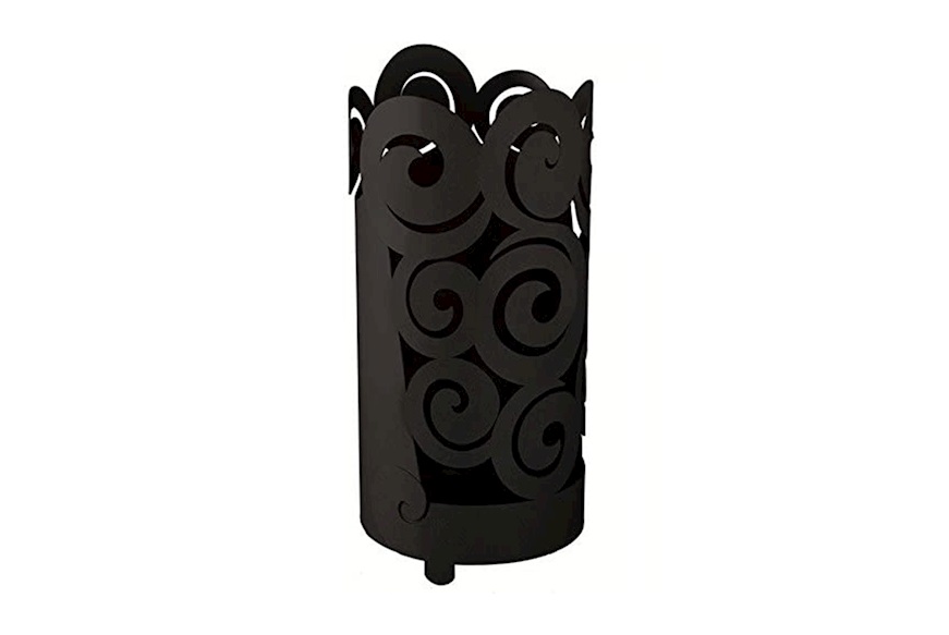 Umbrella holder Riccioli in black iron Arti & Mestieri