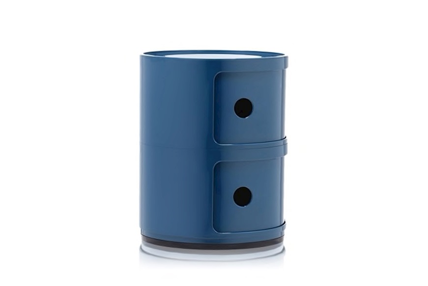 Cassettiera Componibile a due elementi colore blue Kartell