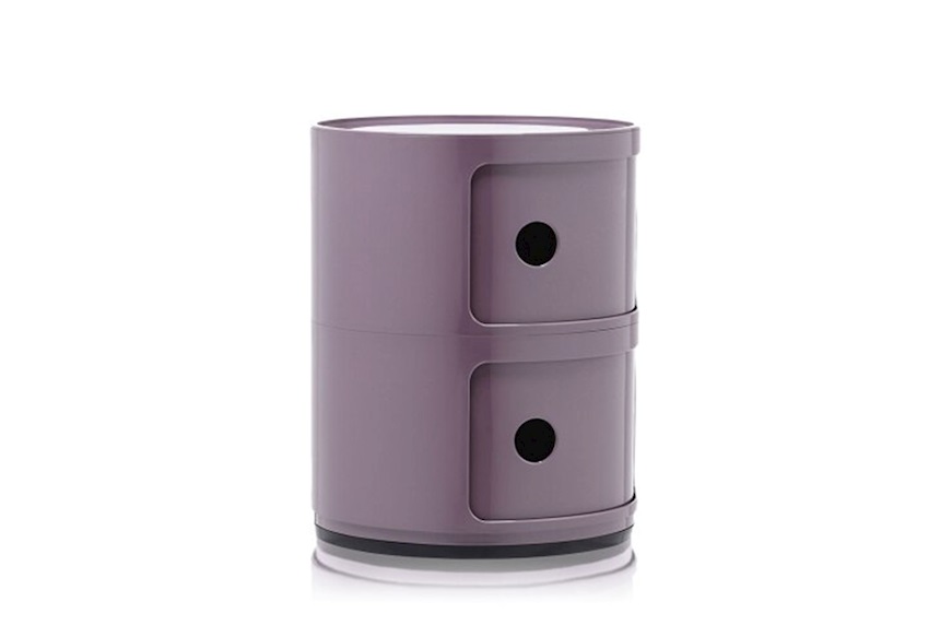 Cassettiera Componibile a due elementi colore viola Kartell