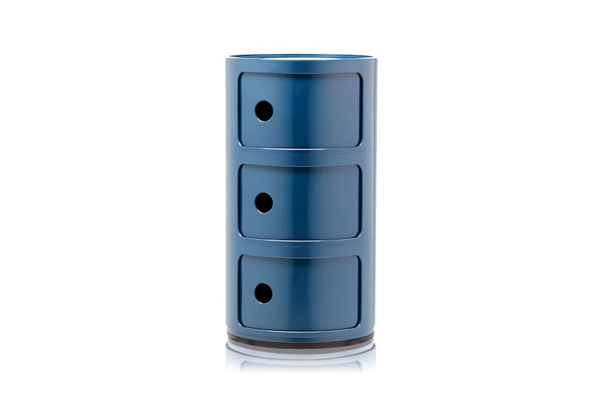 Drawer Componibile three elements blue Kartell