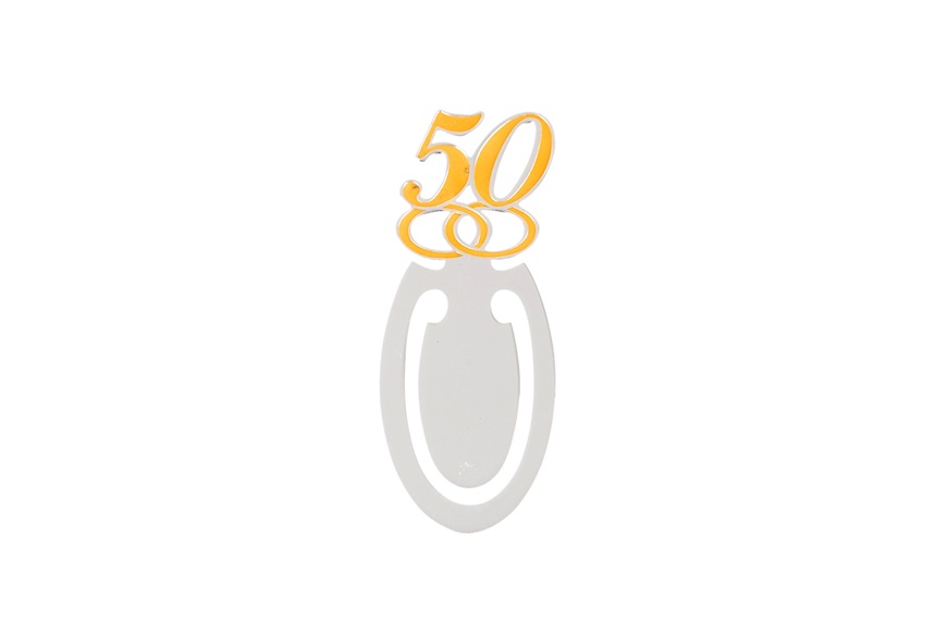 Bookmark 50° Anniversary silver Selezione Zanolli