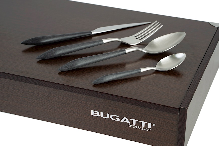 Cutlery set Ares steel black Bugatti