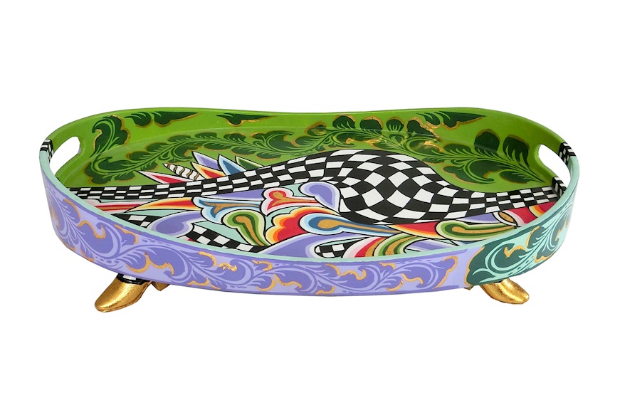 Tray Oval S hand painted Tom's Drag