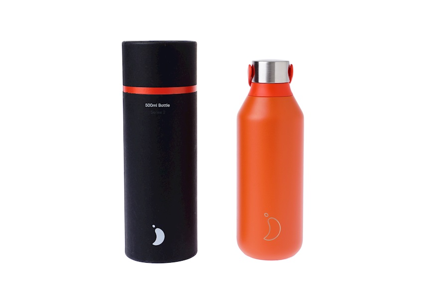 Thermal bottle steel maple red Chilly's Bottles