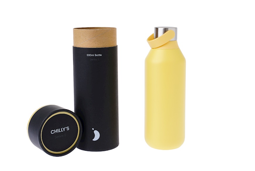 Thermal bottle steel pollen yellow Chilly's Bottles