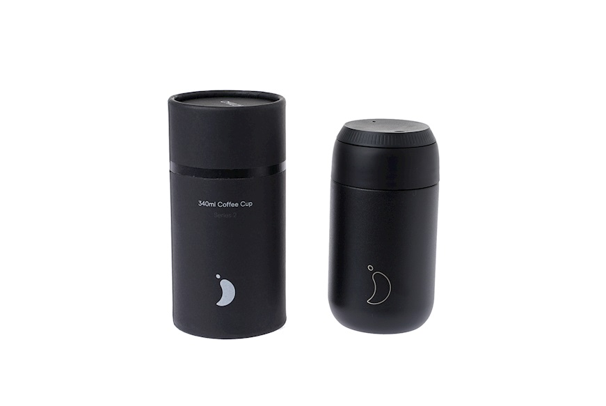 Thermal coffee cup steel abyss black Chilly's Bottles