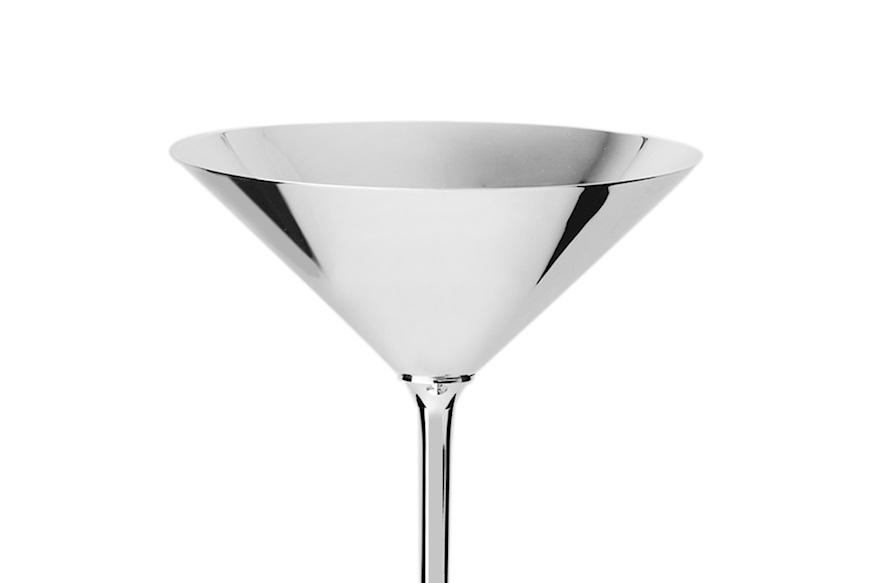 Glass Martini Cocktail silver plated Selezione Zanolli