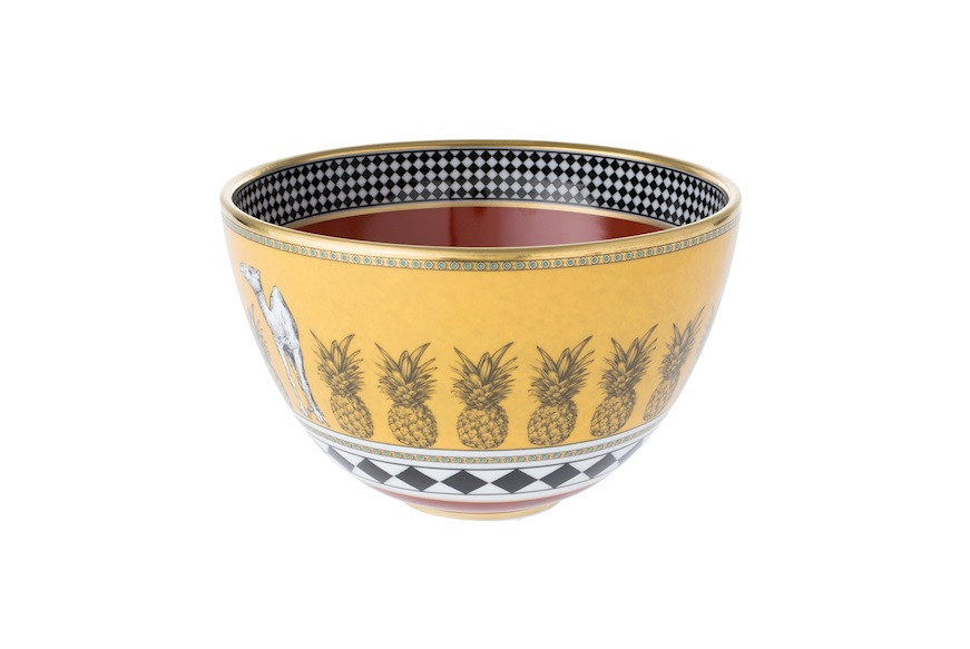 Round bowl Totem porcelain camel Richard Ginori