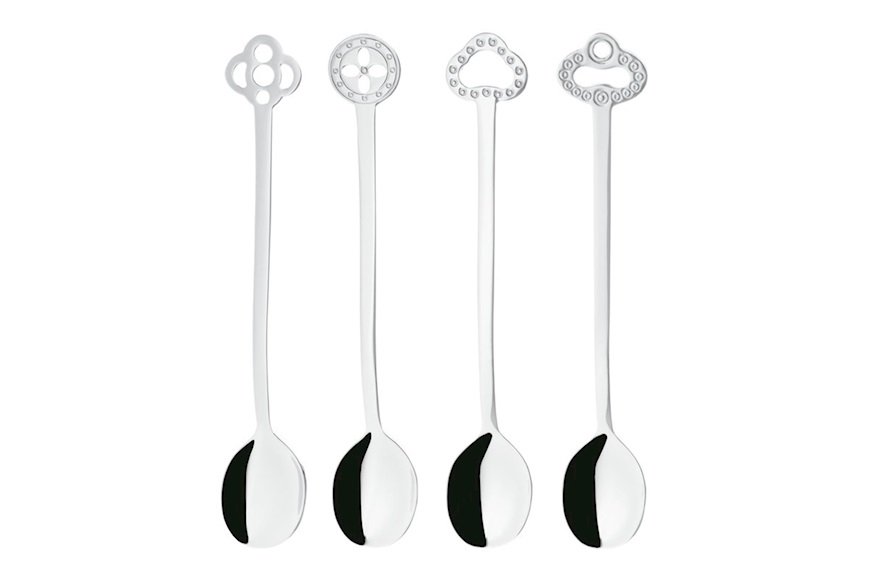 Party spoon set Party Oriental steel 4 pieces with sugared almonds Sambonet