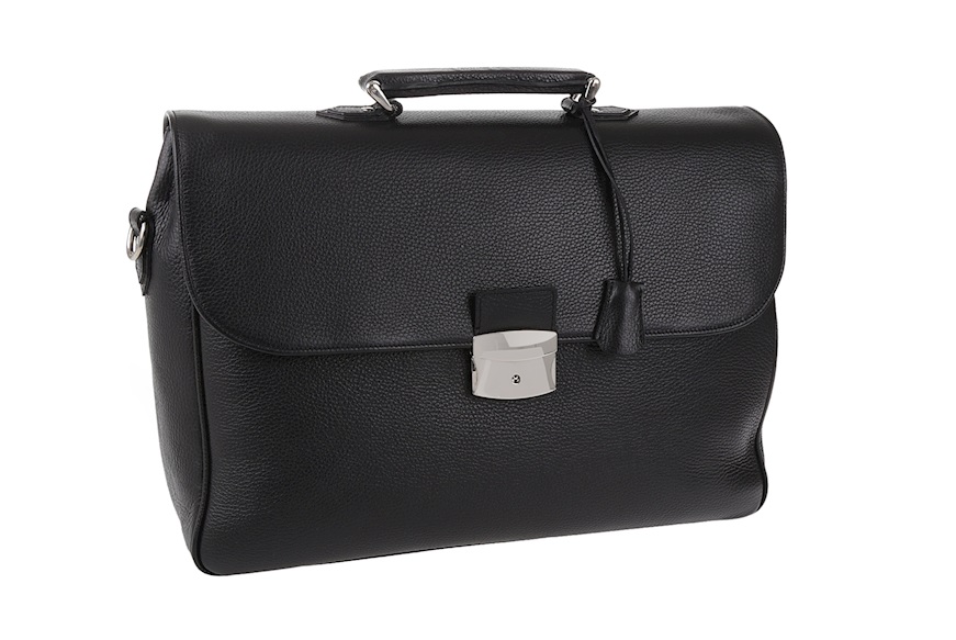 Briefcase Job leather black Selezione Zanolli