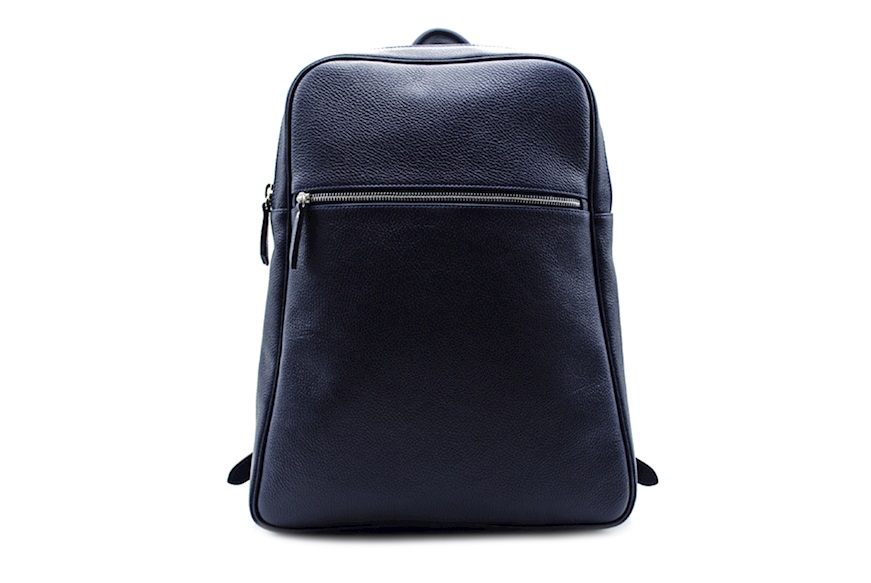 Backpack Folio leather blue navy Selezione Zanolli