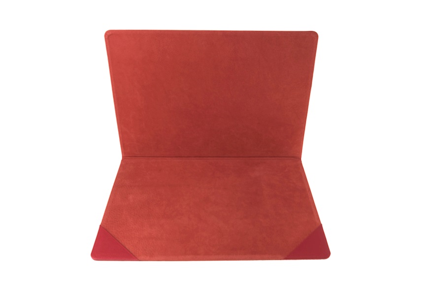 Double table pad Table leather red Selezione Zanolli