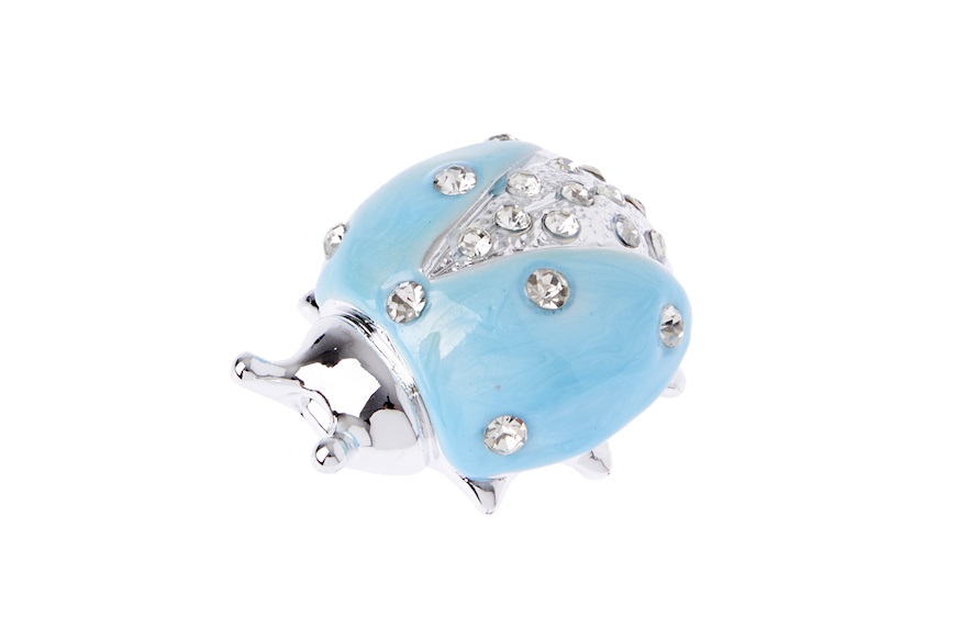 Ladybug Blue with crystals Selezione Zanolli