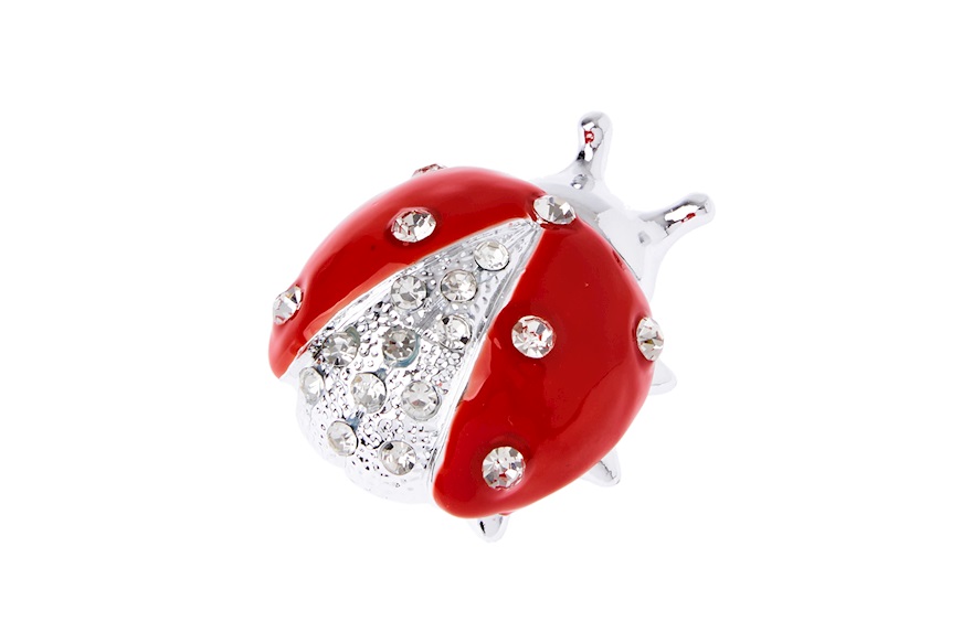 Ladybug Red with crystals Selezione Zanolli