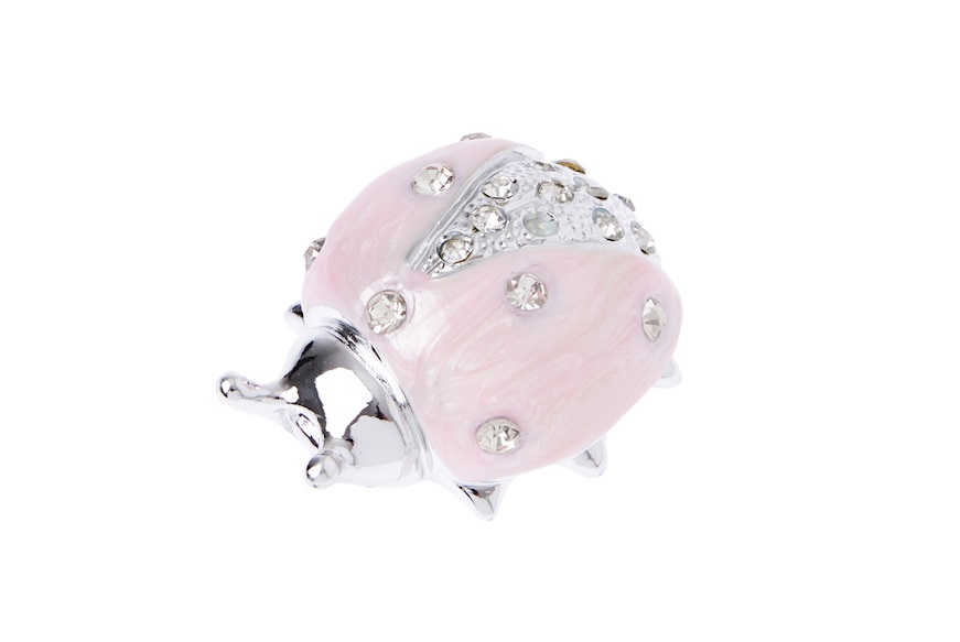 Ladybug Pink with crystals Selezione Zanolli