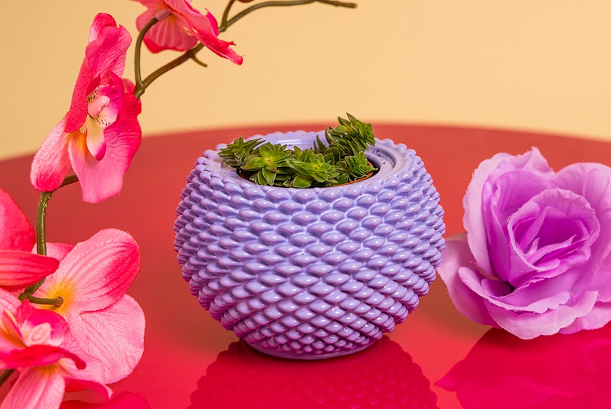 Vase with plant lilac Selezione Zanolli
