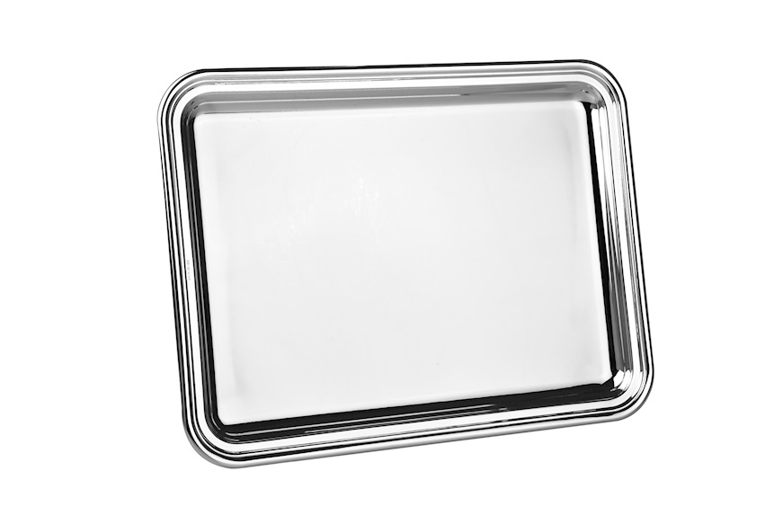 Rectangular tray silver Selezione Zanolli