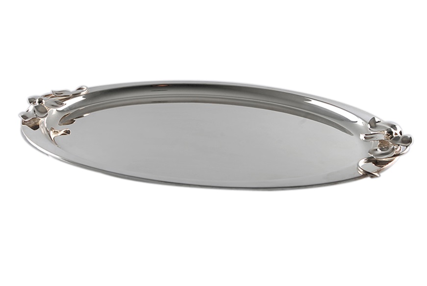 Oval tray silver Selezione Zanolli