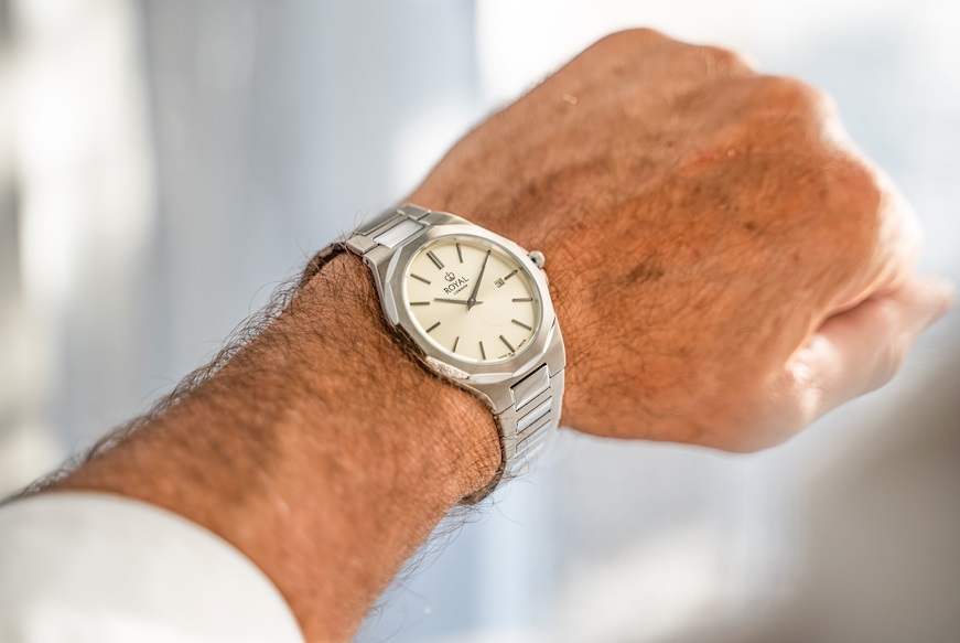 Watch steel with white dial Royal London