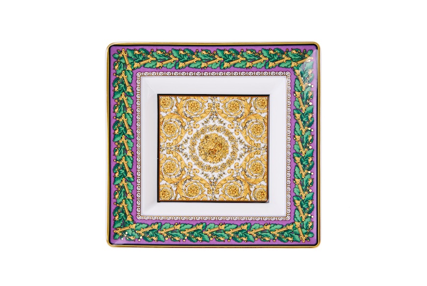 Coppa quadra Barocco Mosaico porcellana Versace
