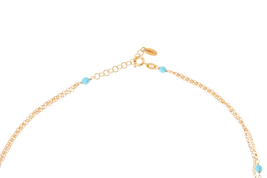 Necklace silver with turquoise Selezione Zanolli