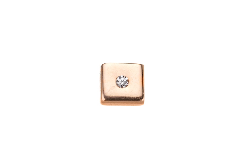Cube Charm Dancing Names silver with zircon Sovrani