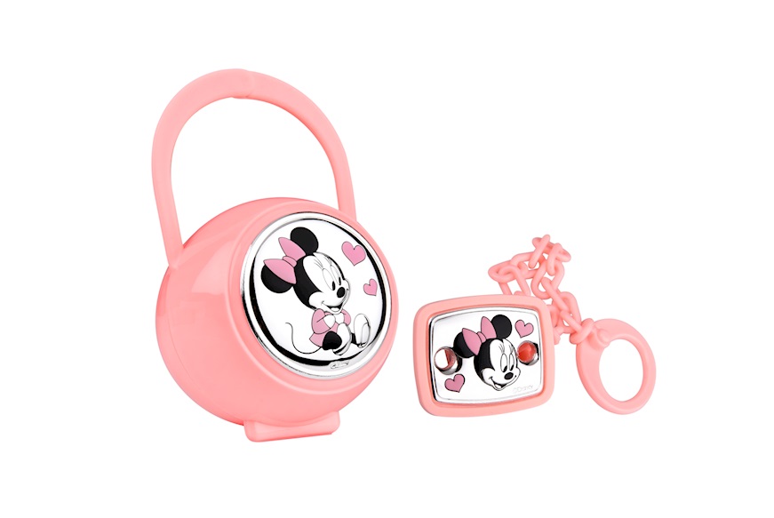 Pacifier box and brooch set Minnie Disney