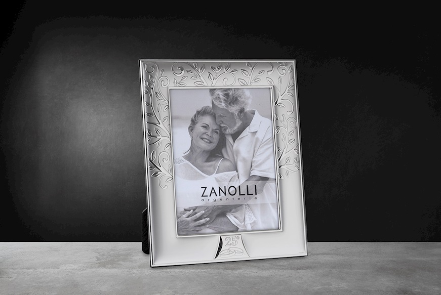 Picture frame 25° anniversary bilaminated Silver Tree of life Selezione Zanolli