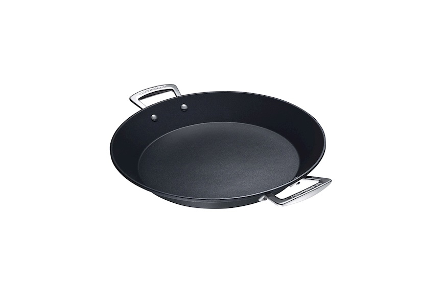Paella pan in non-stick alluminium black Le Creuset