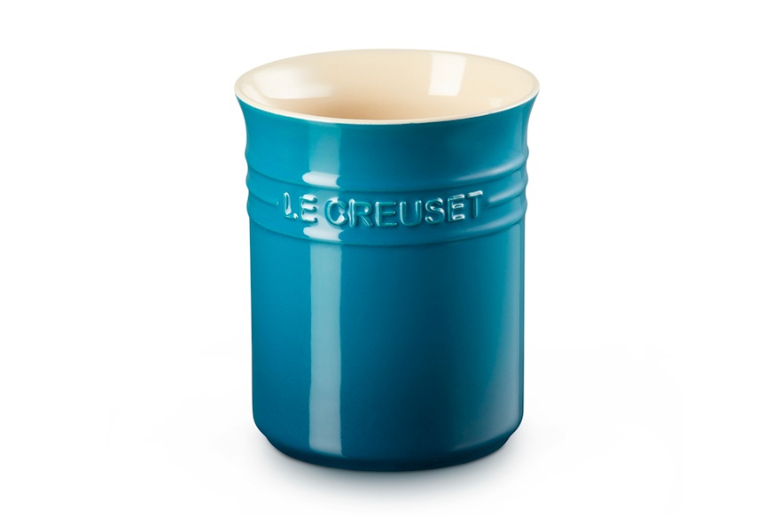 Contenitore Spatole gres deep teal Le Creuset